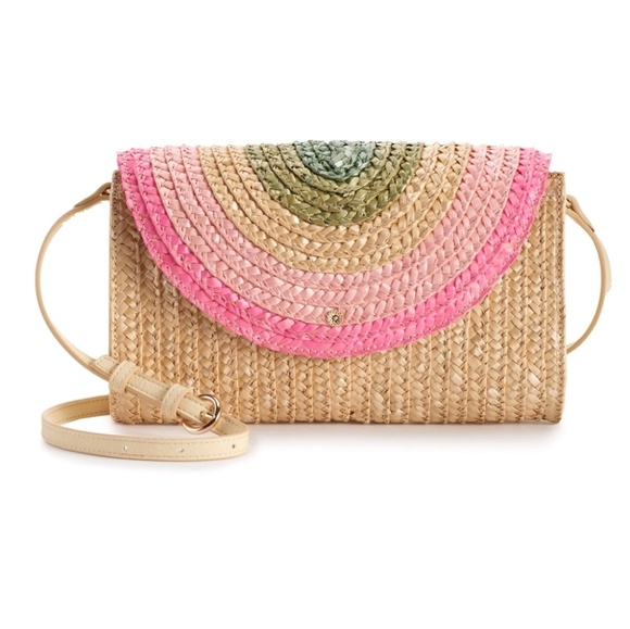 LC Lauren Conrad Handbags - Lauren Conrad Straw Crossbody Bag
